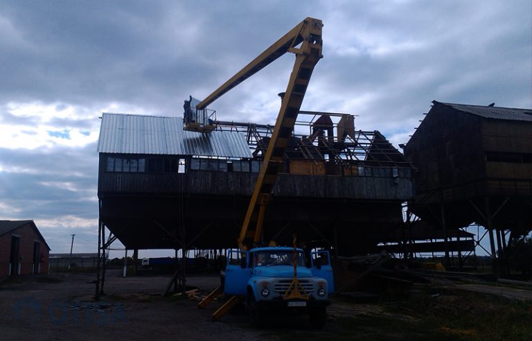 Теплоізоляція покрівлі зерносушарки в Харківській обл.